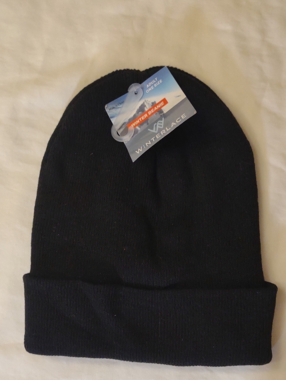 NWT Black Knit Beanie - Classic Cuffed Hat